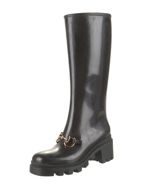 gucci horsebit suede boots|Gucci rain boots for women.